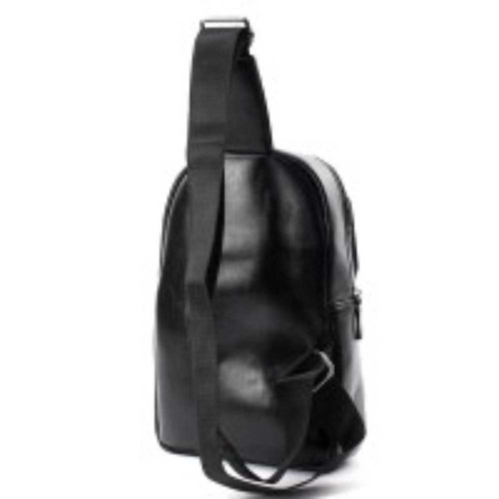 Faux Leather Men's Sling Backpack